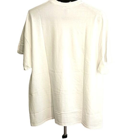 SAN DIEGO T-Shirt Mens Sz L WHITE Crewneck American Flag GRATEFUL Patriotic Flag - Picture 2 of 12